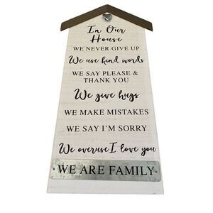 In Our House Freestanding Sign Home Decor Photo Decoration